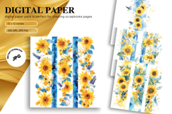 Beautiful Flower Background Digital Paper Wallpaper Backdrop Product Image 1