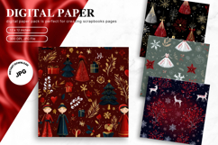 Christmas Ornament Background Seamless Pattern Gift Wrap_18 Product Image 1