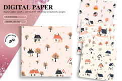 Flower Pattern Background Wallpaper Digital Paper_107 Product Image 1