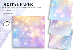 rainbow glitter Background Wallpaper Sparkles Digital Paper Product Image 1
