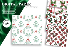 Christmas Ornament Background Seamless Pattern Gift Wrap_15 Product Image 1