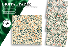 Christmas Tree Background Pattern Digital Paper Wallpaper_25 Product Image 1