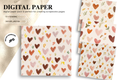 Boho Background Pattern Digital Paper Wallpaper Scrapbook_13 Product Image 1