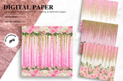 Flower Background Digital Paper Wallpaper Backdrop_8 Product Image 1