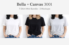 Bella Canvas 3001 Mockup | Neutral T-Shirt Mini Bundle Product Image 2