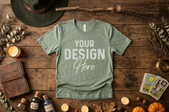 Halloween Bella Canva T-Shrit Mockup, T Shirt Mockups JPG Product Image 1