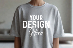 Bella Canvas T-Shirt Mockup White Tee Lifestyle Scene Product Image 1