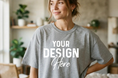 Blank Bella Canvas Shirt Mockup Minimal Lifestyle Photo Product Image 1