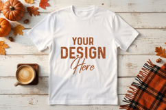 Fall Bealla Canva T Shirt Mockup - White T Shirt Mockup JPG Product Image 1