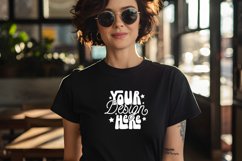 Bella Canvas 3001 Heather Black Mockup, Mockup Product Image 1