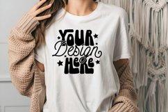 Bella Canvas 3001 Mockup, Bella Canvas Ash Mockup, TShirt Product Image 1