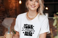 Bella Canvas 3001 Mockup, Bella Canvas White Shirt Mockup, Product Image 1