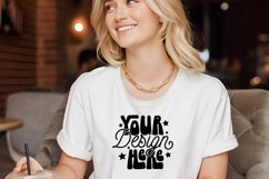 Bella Canvas 3001 Mockup, Bella Canvas White Tshirt, Product Image 1