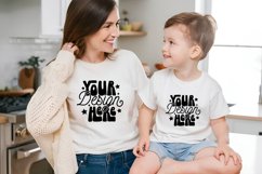 Bella Canvas 3001 Mommy and Me White T-Shirt Mockup, Mother Product Image 1