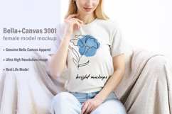 Bella Canvas 3001 Tshirt Mockup Sand Product Image 1