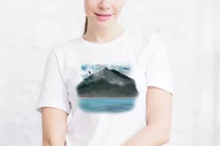 Landscape clipart|Mountain PNG Sublimation design Product Image 3