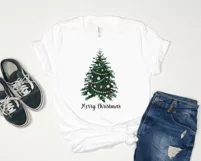 Watercolor Christmas tree clipart PNG Sublimation design Product Image 3