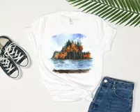 Watercolor autumn landscape clipart. Fall Sublimation PNG Product Image 4