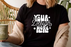 Bella Canvas Black Shirt, Bella Canvas 3001 Mockup, Black Product Image 1