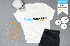 Bella canvas mockup Halloween | Halloween tshirt mockup Product Image 1