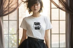 Bella Canvas Mockup White Bella Canvas 3001 Mockup Tshirt Product Image 1