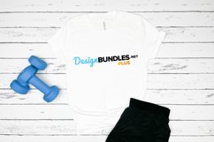 White t-shirt mockup sports | Bella canvas gym mockup Product Image 1
