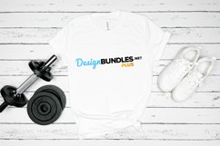 White Bella Canvas mockup gym | Sports SVG mockup Product Image 1