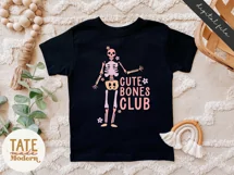 Cute Bones Club SVG cut file - Girly halloween shirt svg Product Image 3