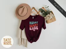 Holly Jolly Babe SVG cut file - Retro Christmas shirt svg Product Image 3