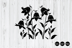Bellflowers SVG, Flower SVG, Wildflower SVG, Floral SVG Product Image 1