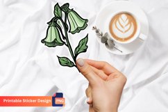 Bells Flower Sticker, Flower Garden Sticker, Floral Sticker Product Image 1