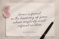 Belovina - Handwritten Script Font Product Image 2