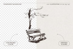 Hand Drawn Park Bench Product Image 2