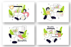 6 Benefits Vector Illustration Product Image 2