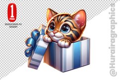 Bengal Cat Clipart - PNG File Product Image 1