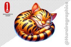 Bengal Cat Clipart - PNG File Product Image 1