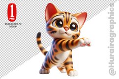 Bengal Cat Clipart - PNG File Product Image 1
