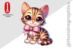 Bengal Cat Clipart - PNG File Product Image 1