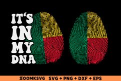 It's in my DNA Benin Flag Fingerprint Sublimation PNG, SVG Product Image 1