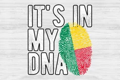 It's in my DNA Benin Flag Fingerprint PNG Sublimation Product Image 2