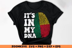 It's in my DNA Benin Flag Fingerprint Sublimation PNG, SVG Product Image 2