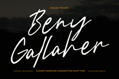 Beny Gallaher Elegant Signature Handwritten Script Font Product Image 1