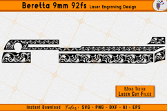 Beretta 92fs 9mm Scrollwork Firearms Laser Engraving Files