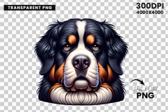 bernese mountain dog, bernese dog clipart, dog clipart, dog png, sublimation design, sarcastic dog art, pet clipart, fluffy dog png, animal artwork, dog lover gift