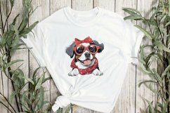 Cute Dog With Headband Sublimation Product Image 2