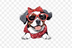 Cute Dog With Headband Sublimation Product Image 3