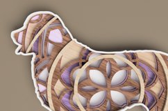 Dog Laser Cut File - Bernese Mountain Dog Mandala Product Image 5