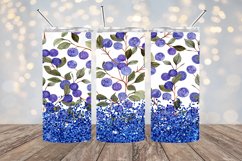 Berries and Glitter- 20oz Sublimation - PNG Design Product Image 1