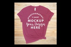 Bella Canvas 3001 Tshirt Mock-up BERRY Product Image 1
