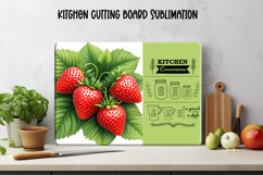 Kitchen conversion chart cutting board | Strawberry board Product Image 1